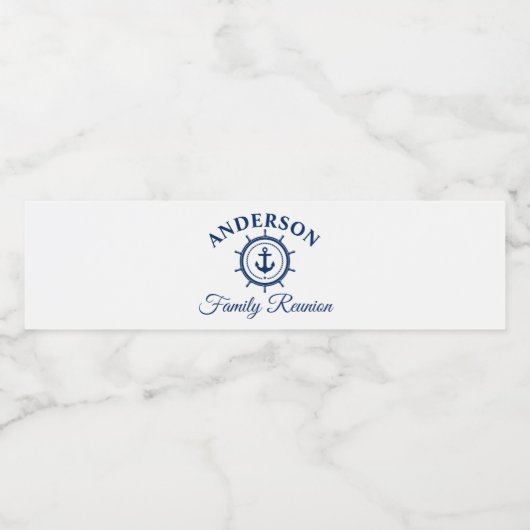 ネイビ航海のーブルーいかりヘルムファミリー懇親会 ペットボトルラベル (シングルラベル)