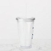 ネイビ航海のーブルーいかりロープオーズレイクハウス アクリルタンブラー (右)