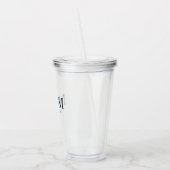 ネイビ航海のーブルーいかり結婚ズ アクリルタンブラー (左)