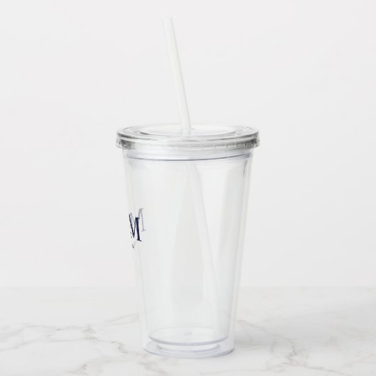 ネイビ航海のーブルーいかり結婚ズ アクリルタンブラー (左)