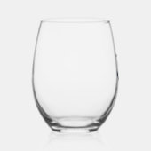 ネイビ航海のーブルーいかり結婚ズ ステムなしワイングラス (右)