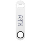 ネイビ航海のーブルーいかり結婚ズ スピード栓抜き (正面)