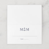 ネイビ航海のーブルーいかり結婚ズ プレイスカード (外部開封)