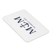 ネイビ航海のーブルーいかり結婚ズ マグネット (右側)