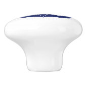 ネイビ航海のーブルーいかり(ロープ付き) セラミックノブ (側面)