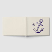 ネイビ航海のーブルーとタン結婚ズの船いかり ゲストブック (全面)