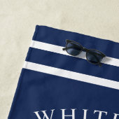 ネイビ航海のーブルーカスタムいかり ビーチタオル (インサイチュ)