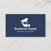 ネイビ航海のーブルーキャプテンロゴプロフェッショナル 名刺 (正面)