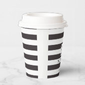 ネイビ航海のーブルーストライプ名物文字 紙コップ (右)