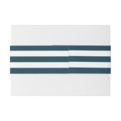 ネイビ航海のーブルーストライプ金ゴールド結婚いかり 招待状ベリーバンド (裏面例)