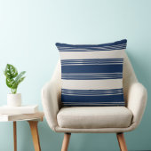 ネイビ航海のーブルーストライプ クッション (椅子)