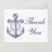 ネイビ航海のーブルー結婚アコール ポストカード (正面)