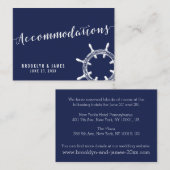 ネイビ航海のーブルー結婚ズ宿泊カード エンクロージャーカード (正面/裏面)