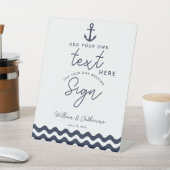 ネイビ航海のーブルー自分のポスターを作成 台座サイン (インサイチュ)