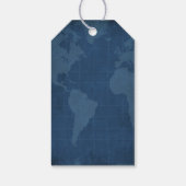 ネイビ航海のーブルー&ホワイトお気に入り結婚いただき ギフトタグ (裏面)