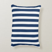 ネイビ航海のーブルー&ホワイトストライプの アクセントクッション (裏面(縦))