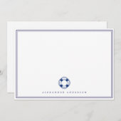 ネイビ航海のープロフェッショナル二重縁どカード ノートカード (正面/裏面)