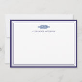 ネイビ航海のープロフェッショナル縁ど対応 ノートカード (正面)