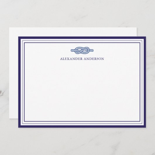 ネイビ航海のープロフェッショナル縁ど対応 ノートカード (正面/裏面)