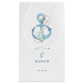 ネイビ航海のーホテル結婚の抱き枕 スモールペーパーバッグ (裏面)
