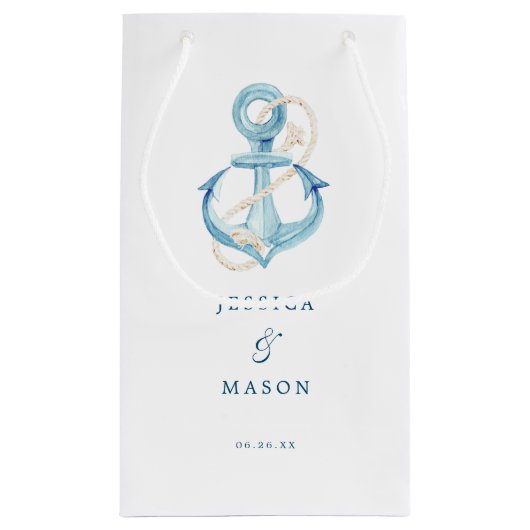 ネイビ航海のーホテル結婚の抱き枕 スモールペーパーバッグ (裏面)