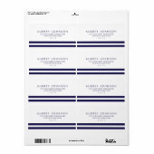 ネイビ航海のー住所 シール (フルシート)