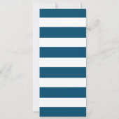 ネイビ航海のー結婚のメニューまたはブライダルシャワー 招待状 (裏面)