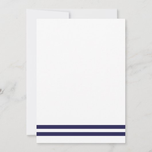 ネイビ航海のー結婚式招待状 招待状 (裏面)