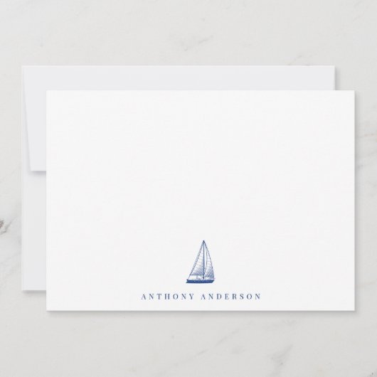 ネイビ航海のー通信対応フラットノートカード ノートカード