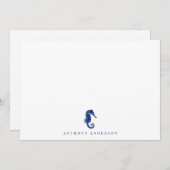 ネイビ航海のー通信対応フラットノートカード ノートカード (正面/裏面)