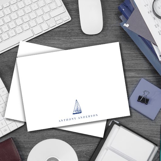 ネイビ航海のー通信対応フラットノートカード ノートカード