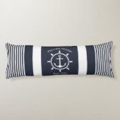 ネイビ航海のー青と白とストライプのいかり ボディピロー (裏面)