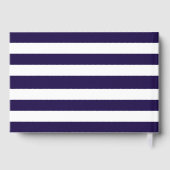 ネイビ航海のー&ホワイトストライプいかり結婚ズ ゲストブック (裏面)