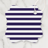 ネイビ航海のー&ホワイトストライプいかり結婚ズ フェイバータグ (裏面)