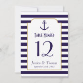 ネイビ航海のー&ホワイトストライプいかり結婚ズ 招待状 (裏面)