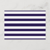 ネイビ航海のー&ホワイトストライプいかり結婚詳細 エンクロージャーカード (裏面)