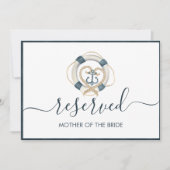 ネイビ航海のー&ホワイト結婚の予約サイン (正面)