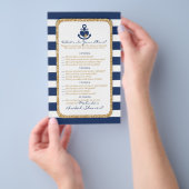 ネイビ航海のー&金ゴールドお使いの電話フライヤーの内容 チラシ (ハンドル)