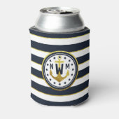 ネイビ航海のー&金ゴールドのいかり 缶クーラー (缶裏面)