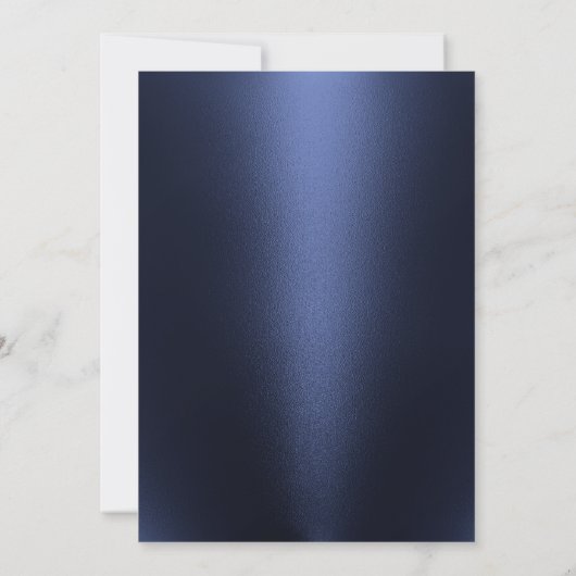 ネイビ航海のー&金ゴールドオールドいかり70誕生日 招待状 (裏面)