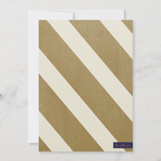 ネイビ航海のー&金ゴールド婚約パーティ 招待状 (裏面)