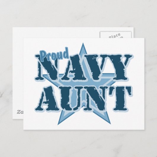 ネイビ誇りを持ったー叔母 ポストカード (正面/裏面)