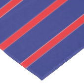 ネイビ赤と白ストライプーブルー テーブルクロス (アングル)