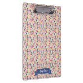 ネイビ離れーパターモダンンパーソナライズされたクリップボード クリップボード (右)