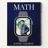 ネイビ離れー・ブルー・スクールプランナー少年の写真 ノートブック (裏面)