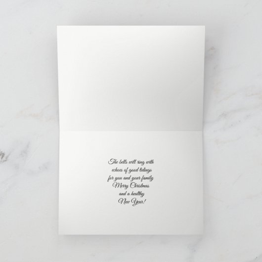 ネイピアモダンタータンチェッククリスマス シーズンカード (内部)