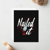 ネイリストに釘付け ノートカード (正面/裏面インサイチュ)