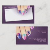 ネイリストのネイルサロンの名刺 名刺 (正面/裏面)