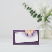 ネイリストのネイルサロンの名刺 名刺 (スタンド正面)