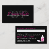 ネイリストの名刺 予約カード (正面/裏面)